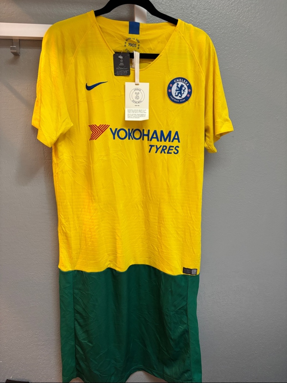 Urban Renewal upcycled soccer jersey dress Nike Chelsea FC Football Jersey